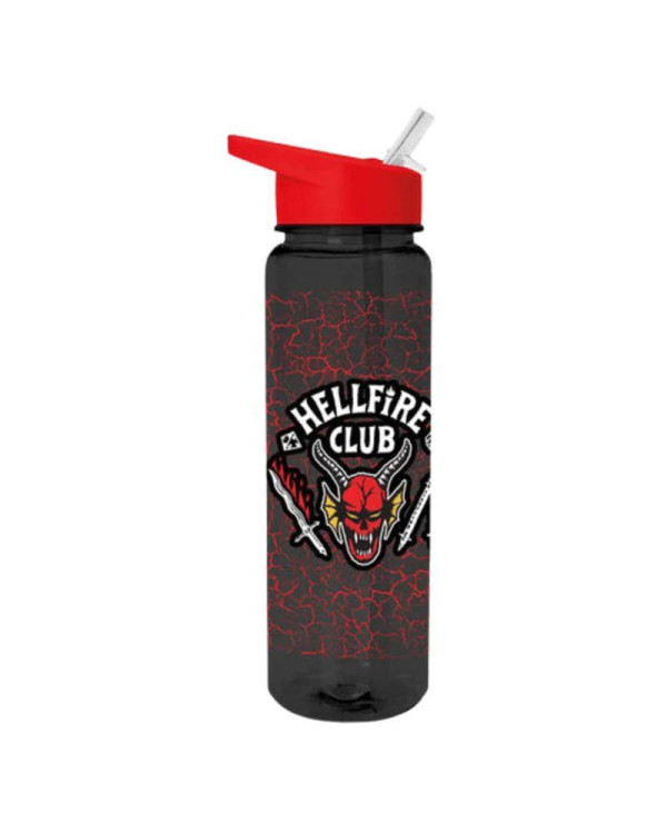 Botella con asa y boquilla Hellfire Club de Stranger Things Serie Netflix.ENVÍO GRATUITO!!