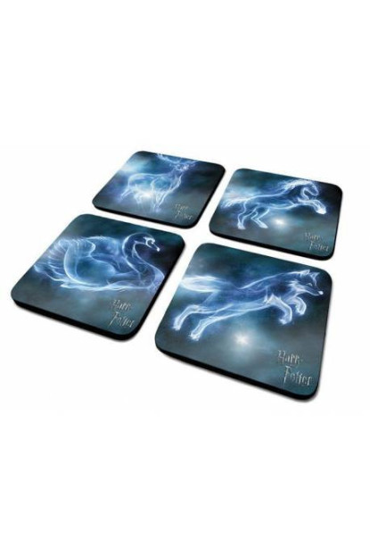 Pack de 4 posavasos Patronus colección de Harry Potter con ENVÍO GRATIS!!