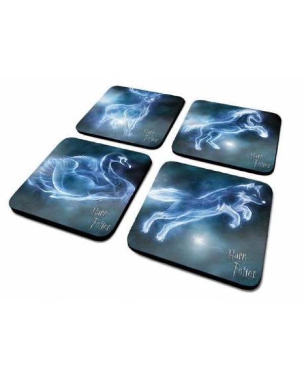 Pack de 4 posavasos Patronus colección de Harry Potter.ENVÍO GRATUITO!!