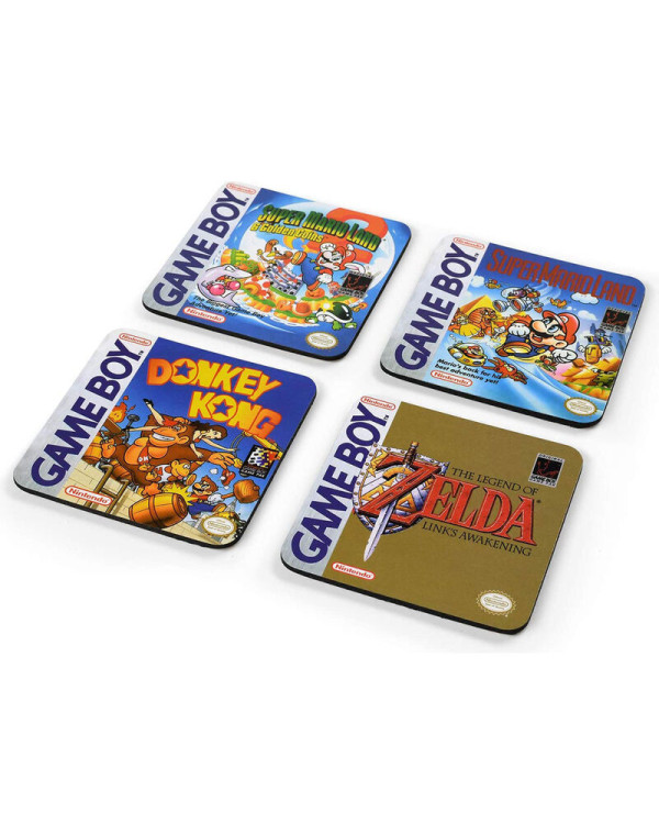 Pack 4 posavasos Game Boy color con los mejores juegos de Nintendo.ENVÍO GRATUITO!!