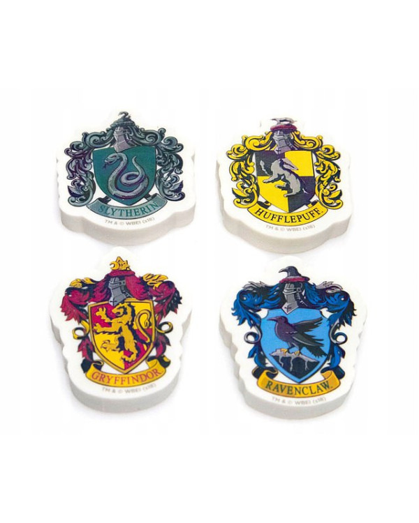 Colección de 4 gomas escudos sellos casas.De Harry Potter.ENVÍO GRATUITO!!