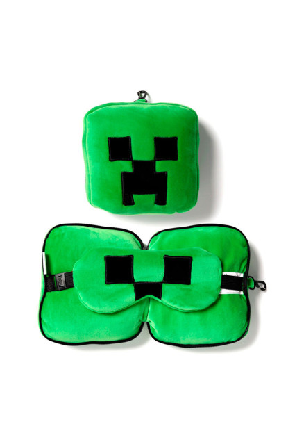 Almohada con antifaz Creeper de MINECRAFT
