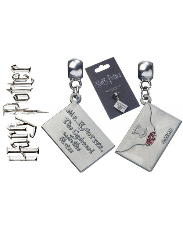 Colgante charm carta de admisión a Hogwarts de Harry Potter.ENVÍO GRATUITO!!