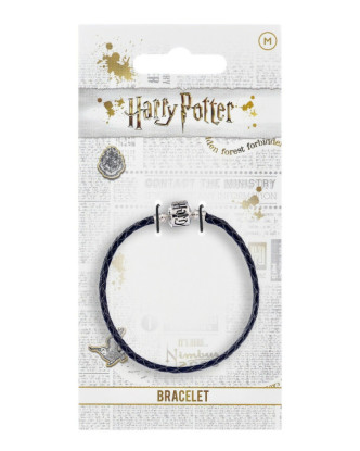 Pulsera de cuero Harry Potter con cierre recubierto de plata.ENVÍO GRATUITO!!