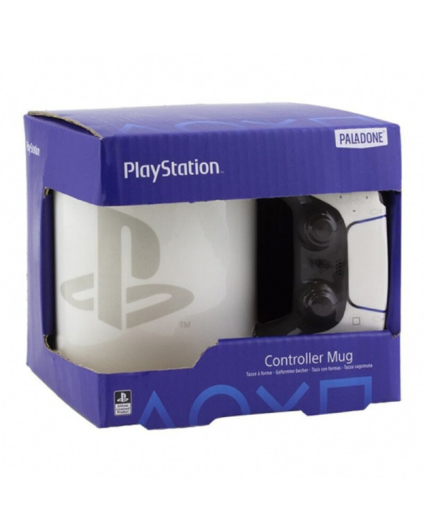 Taza 3D cerámica de PlayStation 5 con asa en forma de mando DualSense.ENVÍO GRATUITO!!