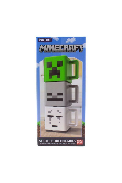 Set de 3 tazas apilables de Minecraft 250ml con ENVÍO GRATIS!!