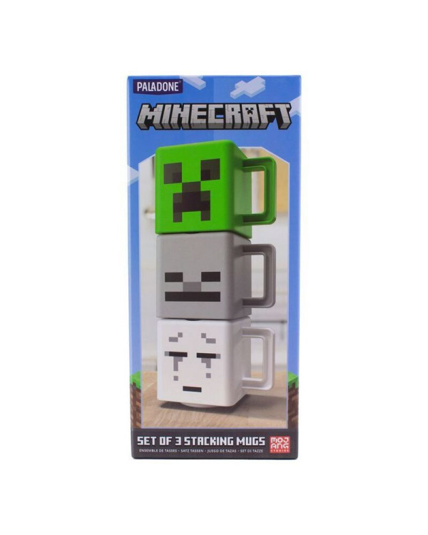 Set de 3 tazas apilables de Minecraft 250ml.ENVÍO GRATUITO!!