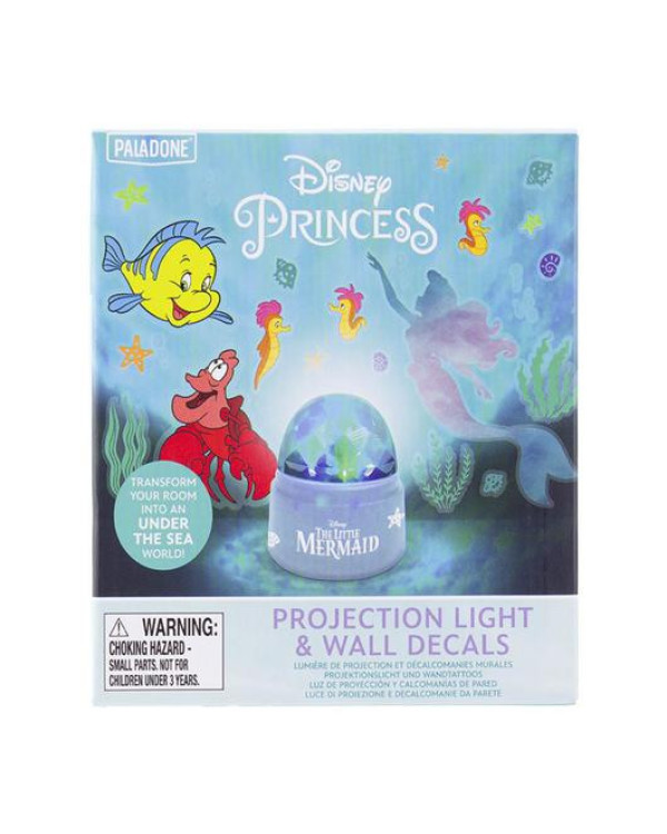 Mini proyector de luz La Sirenita Ariel de Disney con más de 40 pegatinas >3 años.ENVÍO GRATUITO!!