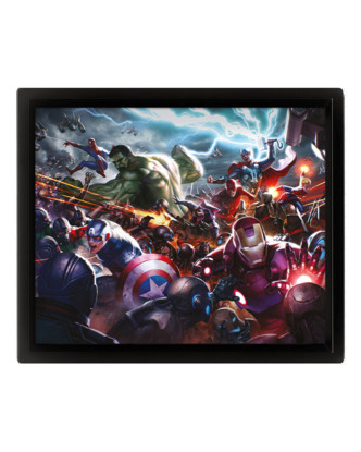 Póster 3D lenticular con efecto doble imagen mundo MARVEL + cuadro de pared.ENVÍO GRATUITO!!