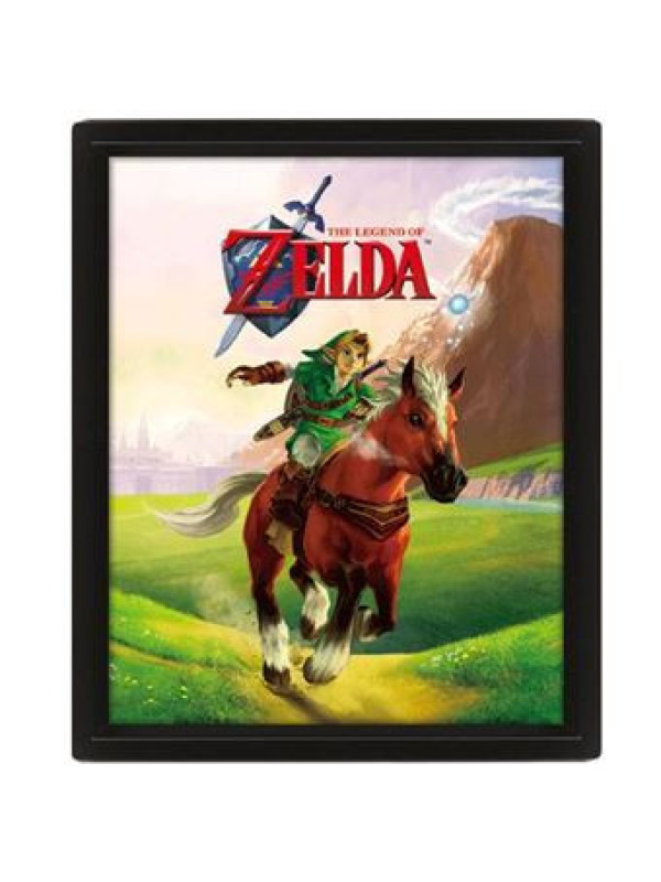 Marco + Póster THE LEGEND OF ZELDA 3D 