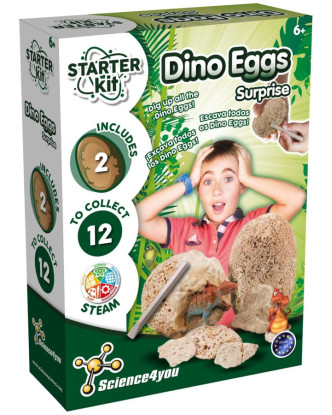 Starter Kit Huevo de Dinosaurio Sorpresa de Science4you >6 años.ENVÍO GRATUITO!!