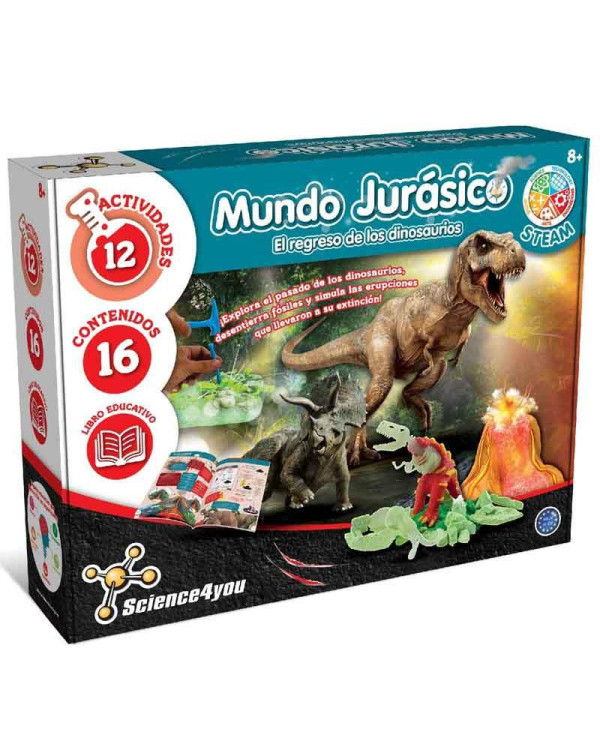 Juego Super kit mundo Jurásico de Science for you >8 años.ENVÍO GRATUITO!!