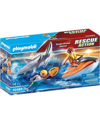 Playmobil Shark Attack Rescue Action 14 piezas >5 años