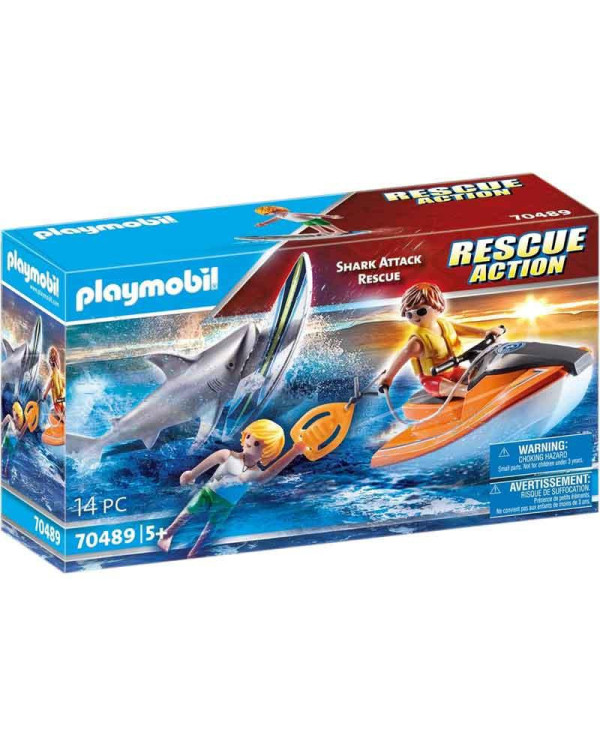 Playmobil Shark Attack Rescue Action 14 piezas >5 años