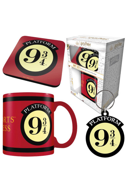 Pack taza+posavaso+llavero de Harry Potter