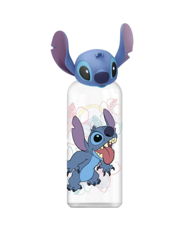 Botella 560ml con figura maleable Stitch en 3D de Disney >4 años.ENVÍO GRATUITO!!