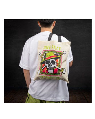 Bolsa Tote One Piece Logo Calavera Live Action