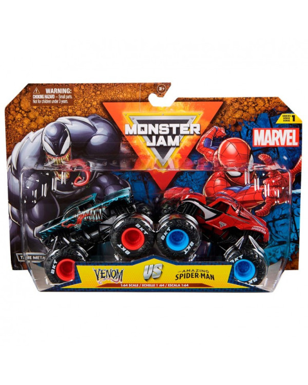 Pack Monster Jam Venom&Amazing Spider-Man MARVEL >3 años.