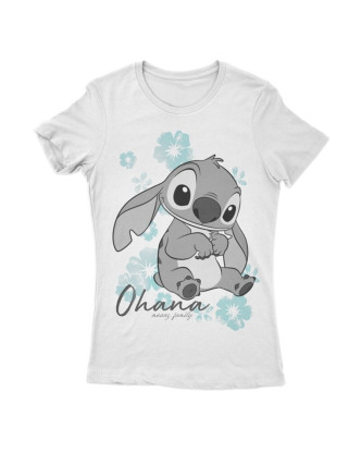 Camiseta manga corta Stitch Ohana de Disney 100% algodón.ENVÍO GRATUITO!!