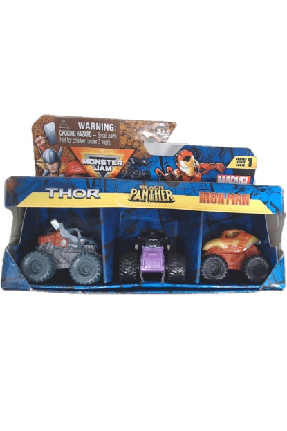 Pack de 3 super Monster Jam de MARVEL