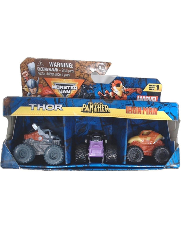 Pack de 3 super Monster Jam de MARVEL