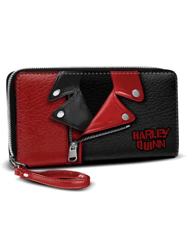 Cartera Jacket Harley Quinn con pulsera DC Comics