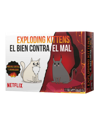 Juego Exploding Kittens El bien contra el mal >7 años.ENVÍO GRATUITO!!