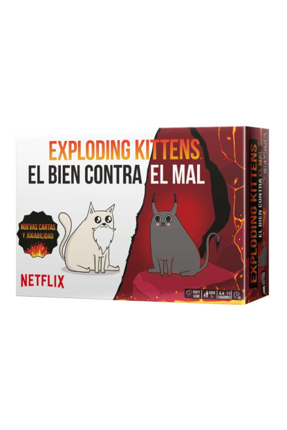 Juego Exploding Kittens El bien contra el mal >7 años con ENVÍO GRATIS!!