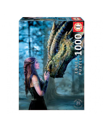 Puzzle mágico Reino del Dragón de Anne Stokes 1000 piezas de Educa.ENVÍO GRATUITO!!