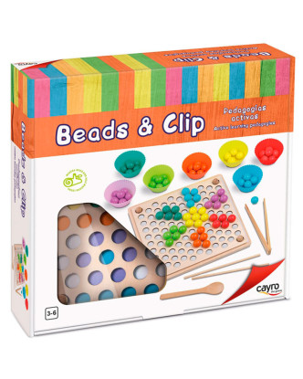 Beads&Clips Pegagogía Activa de Cayro >3 años.ENVÍO GRATUITO!!