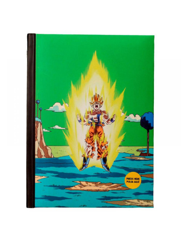 Libreta A5 con luz Dragon Ball Z con envío gratis!!
