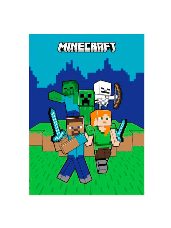 Manta polar Minecraft con ENVÍO GRATIS!!