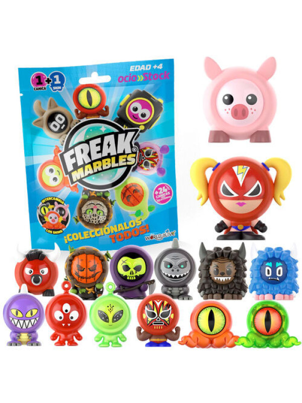Canica Freak Marbles sorpresa con Skin