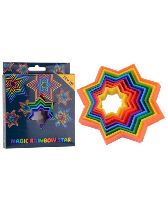 Moldes Estrellas Magic Rainbow Star para tus plastiiinas >3 años.