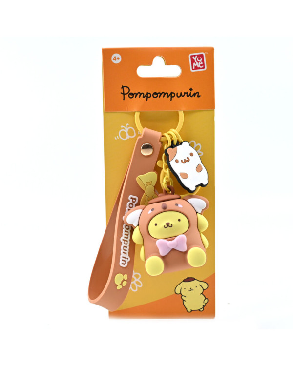 Llavero Sanrio 3D Pompompurin disfraz animal Hello Kitty con pulsera.ENVÍO GRATUITO!!