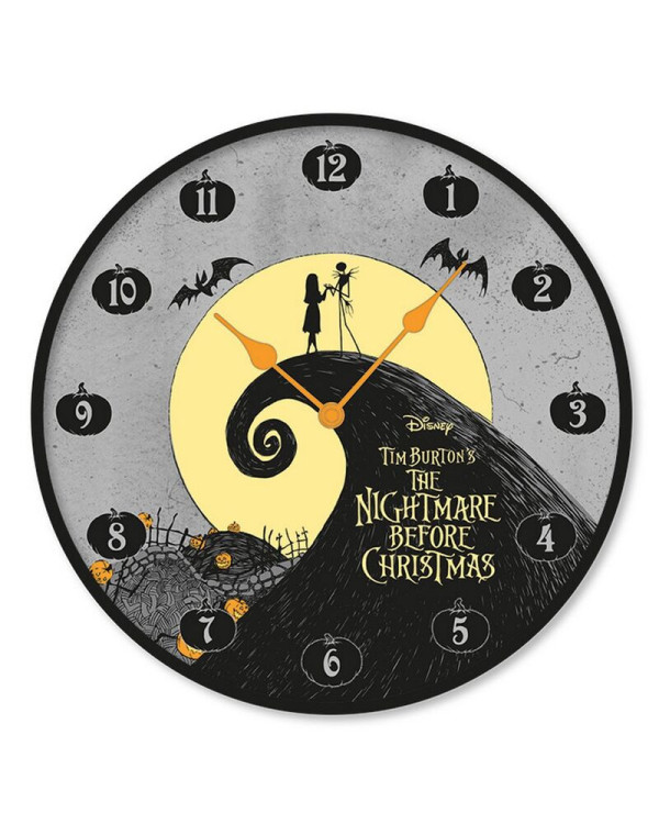 Reloj de pared con Jack y Sally en Pesadilla antes de Navidad de Disney.ENVÍO GRATUITO!!