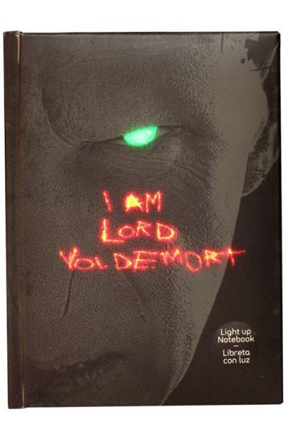 Libreta con luz de Lord Voldemort Harry Potter
