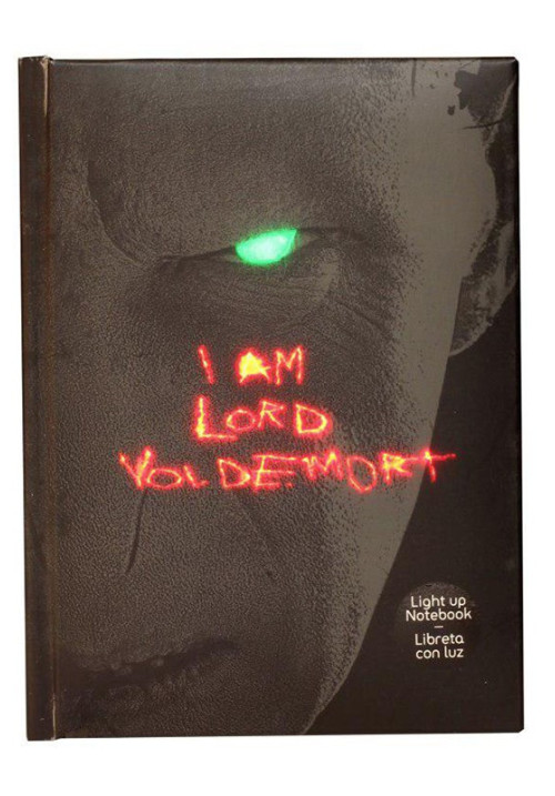 Libreta con luz de Lord Voldemort Harry Potter