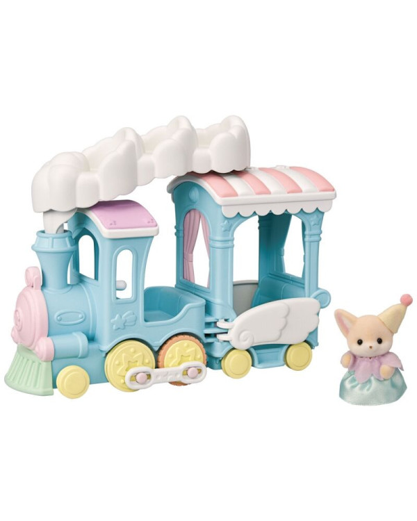 Sylvanian Famílias Tren del Arco Iris + Cachorro de zorro Yulie >3 años.ENVÍO GRATUITO!!