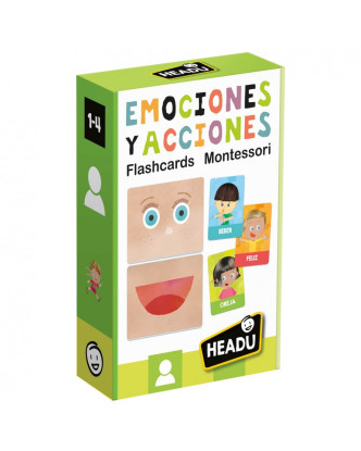 Juego HEADU de las emociones y acciones Método Montessori >de 1 a 4 años