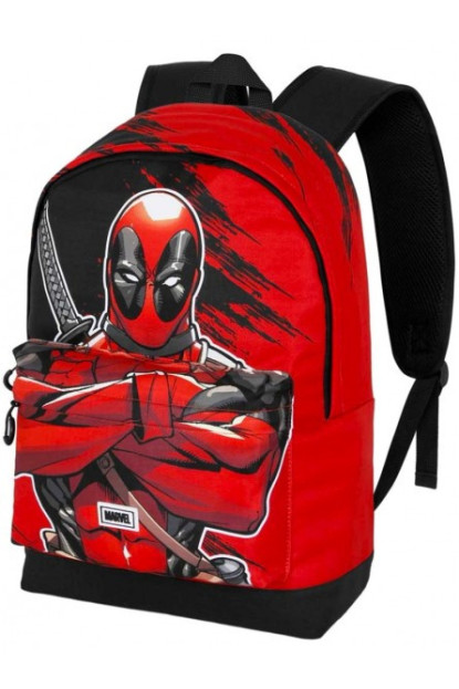 Mochila XL Deadpool MARVEL 45cm con forro polar con ENVÍO GRATIS!!