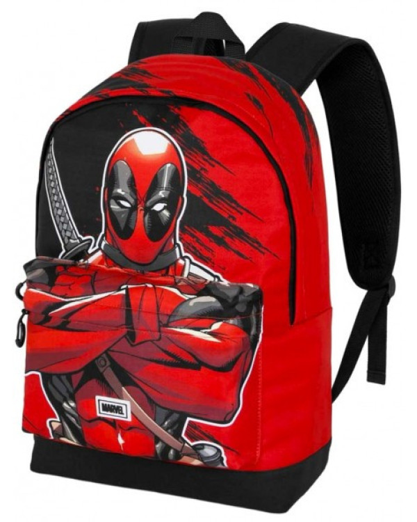 Mochila XL Deadpool MARVEL 45cm con forro polar adaptable a trolley