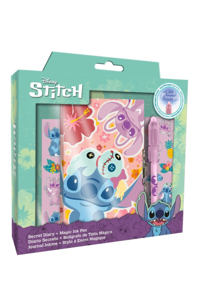 Diario secreto Stitch con boligrafo mágico y pegatinas con ENVÍO GRATIS!!
