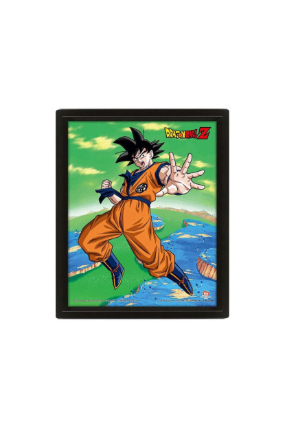 Cuadro + Póster 3D Goku Super Saiyan Dragon Ball Z