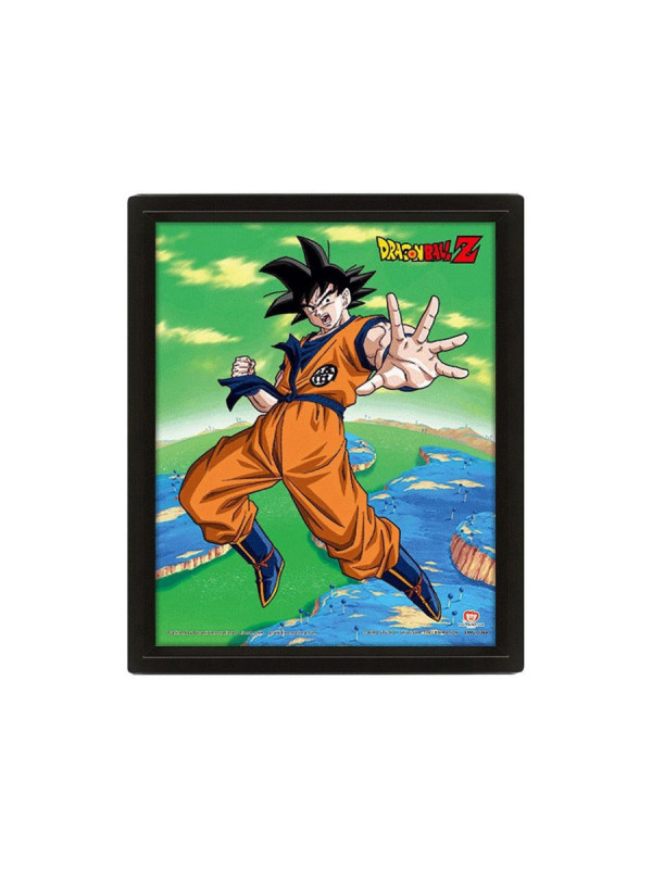 Cuadro + Póster 3D Goku Super Saiyan Dragon Ball Z