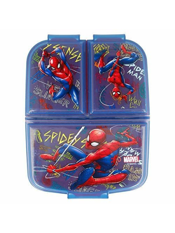 Tupper triple Spider-Man de Marvel >3 años con ENVÍO GRATIS!!