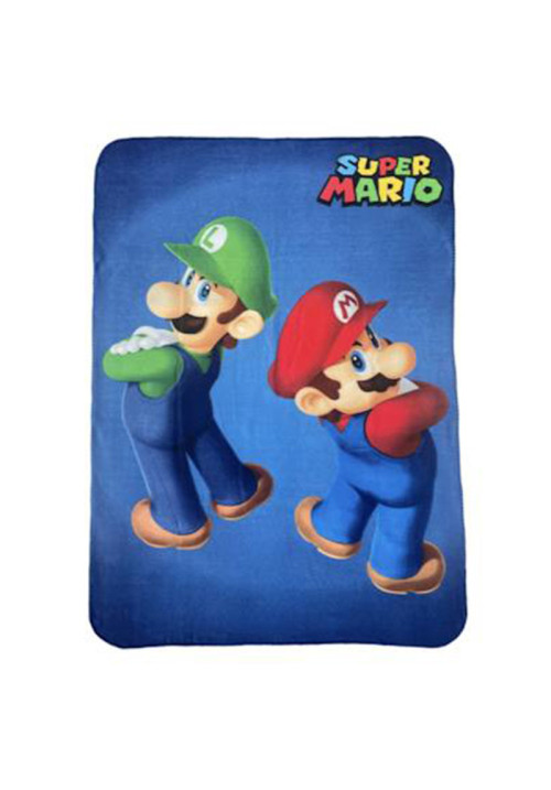 Manta Polar Luigi y Super Mario 100x140cm