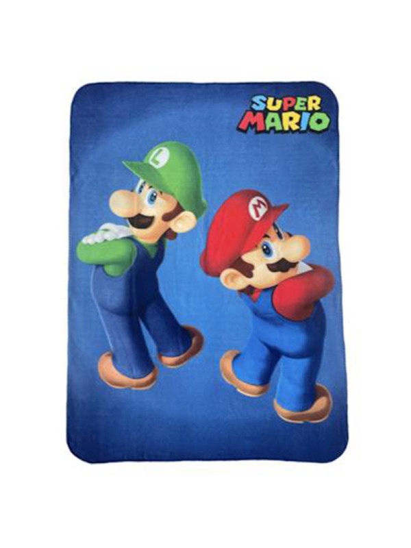 Manta Polar Luigi y Super Mario 100x140cm