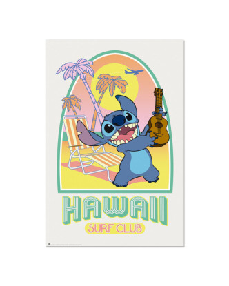 Maxi Póster de Stitch en Surf Club de Hawaii.De Disney. 91,5x61cm GPE5733.ENVÍO GRATUITO!!