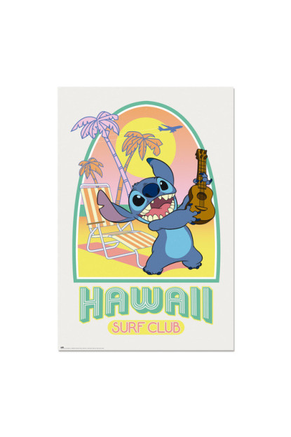 Póster de Stitch Club de Hawaii Disney 91,5x61cm GPE5733 con ENVÍO GRATIS!!